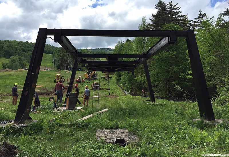 Mount Snow Removes Ski Baba Chairlift