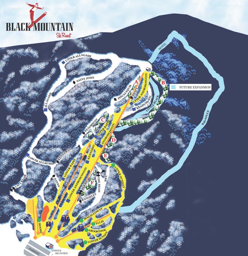 The 2015-16 Black Mountain Trail Map