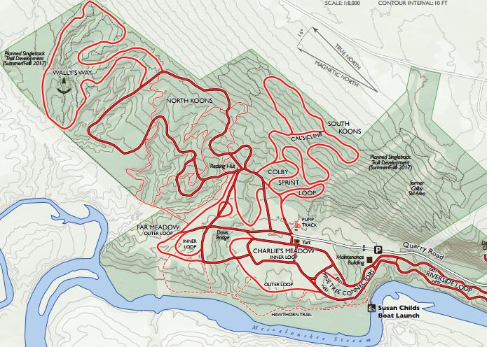 Quarry Road Recreation Area Map