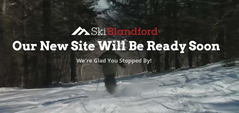 Ski Blandford web site, 10/25/2017