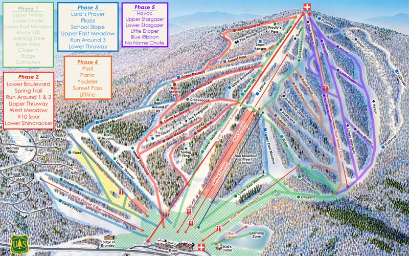 Bromley snowmaking map
