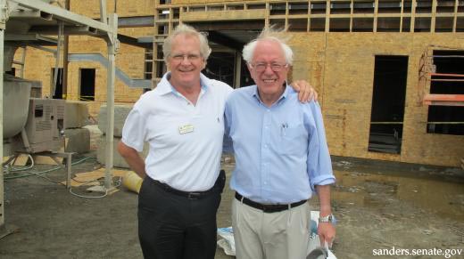 Bill Stenger and Bernie Sanders