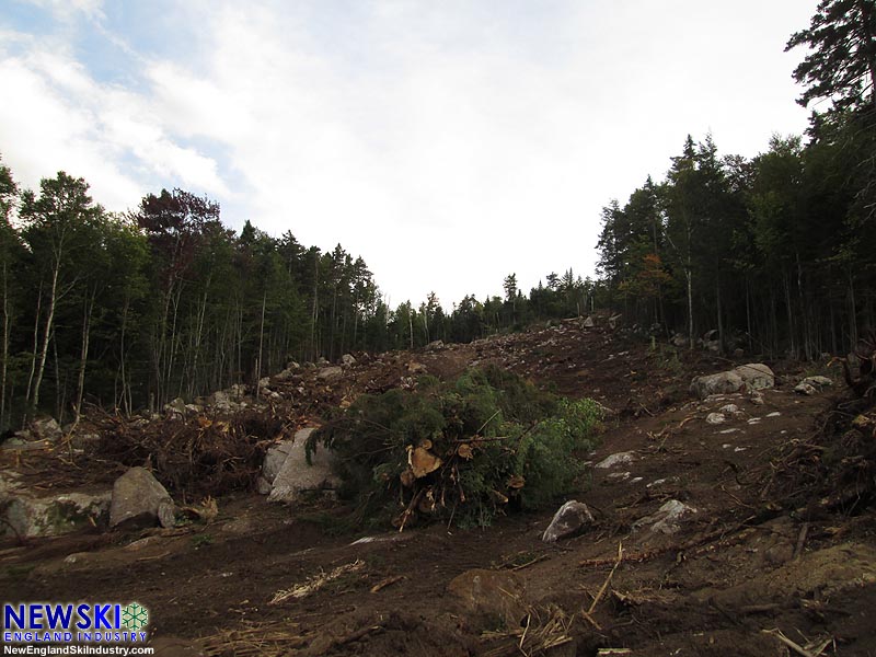 The bottom of Green Peak intermediate trail 57 (September 17, 2016)