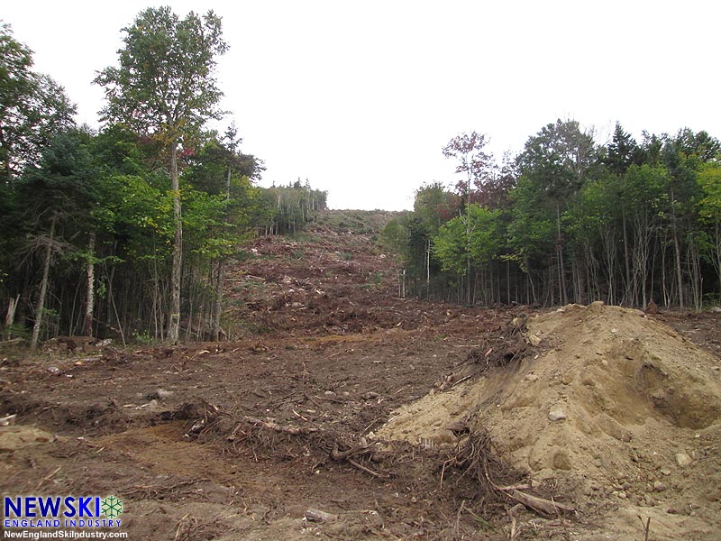 The bottom of Green Peak intermediate/expert trail 54 (September 17, 2016)
