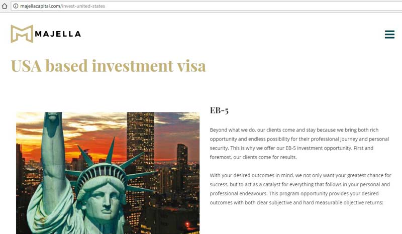 Majella EB-5 Page