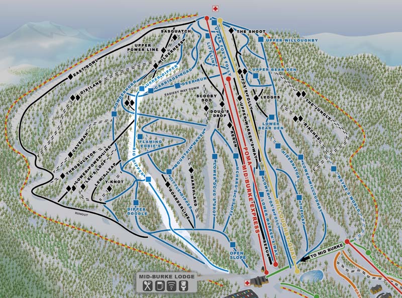 Burke Mountain Trail Map