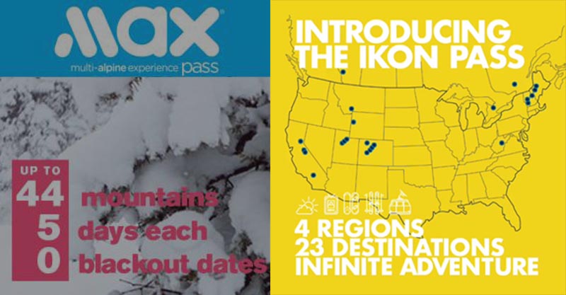 MAX Pass and Ikon Pass