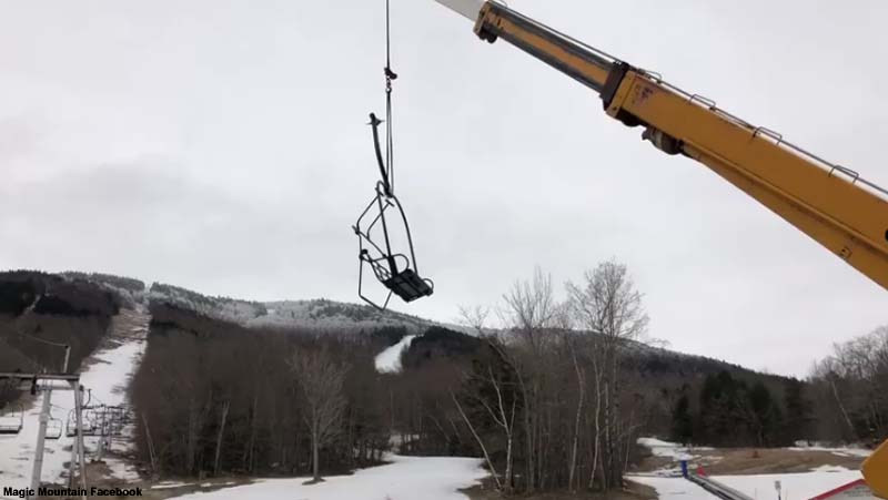 Magic Mountain Black Chair Removal, April 2019