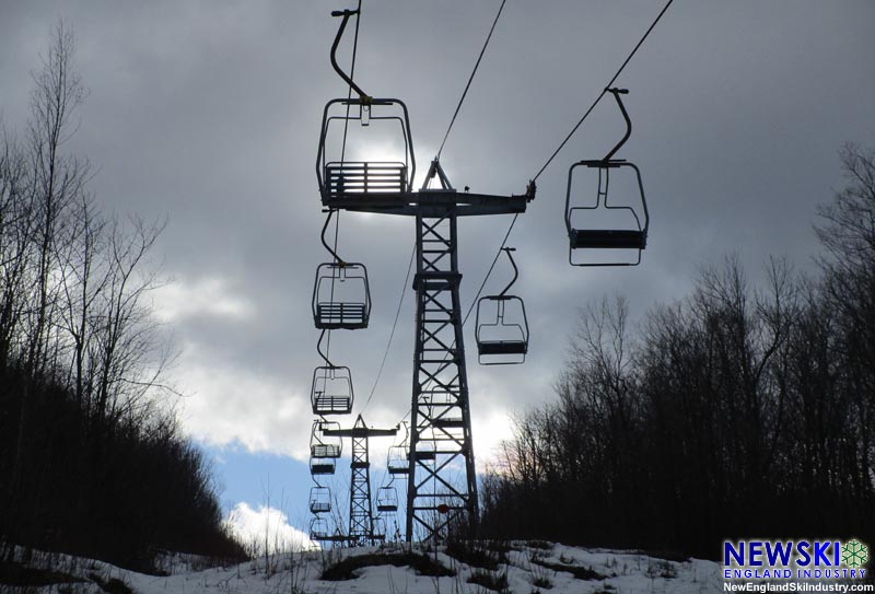 Hornet Double Chairlift, March 2022