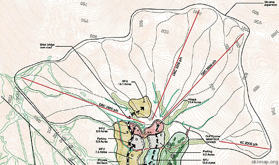 2000 rendering of Jay Peak's West Bowl