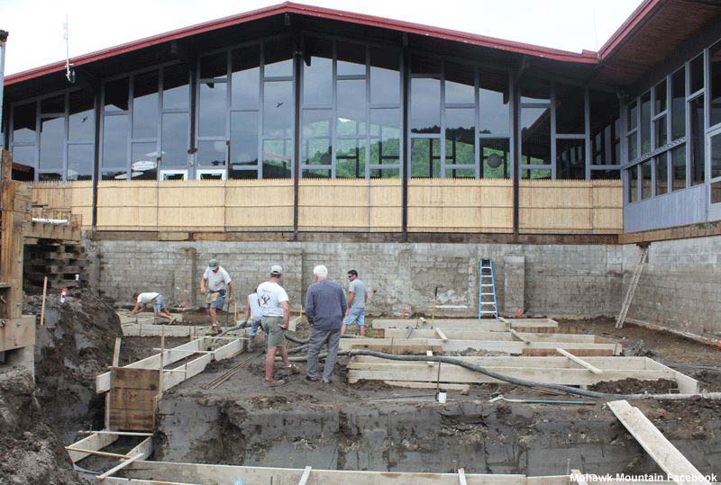 Mohawk Mountain lodge construction