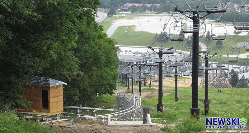 Construction of the Killington Mountain Coaster (July 4, 2015)