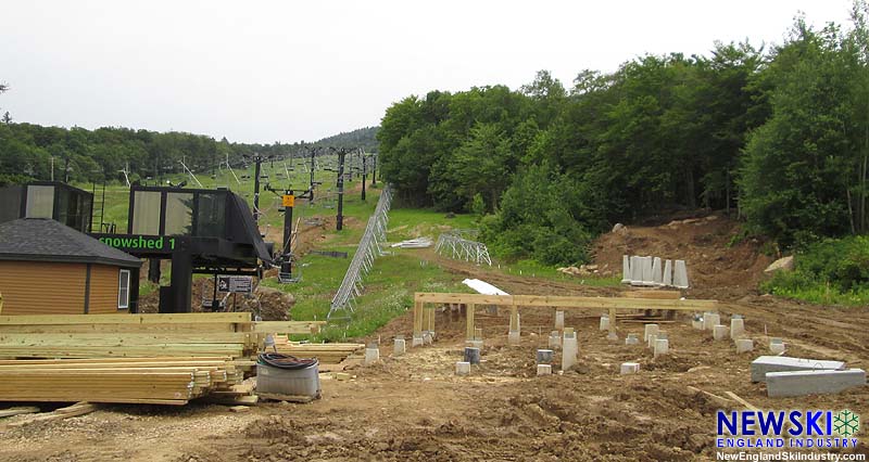 Construction of the Killington Mountain Coaster (July 4, 2015)