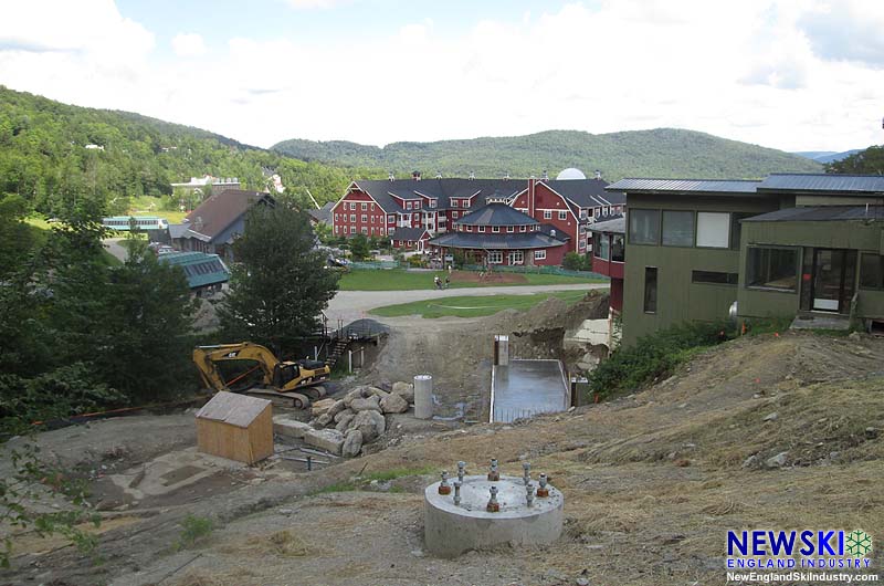 Bottom terminal concrete work for the Valley House Quad