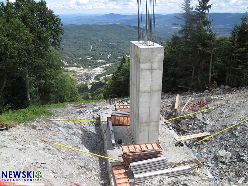 Top terminal concrete work for the Valley House Quad