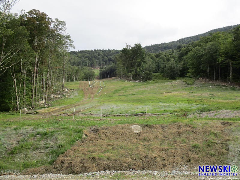 Mittersill, Snowmaking pipe on Baron's Run, August 23, 2015