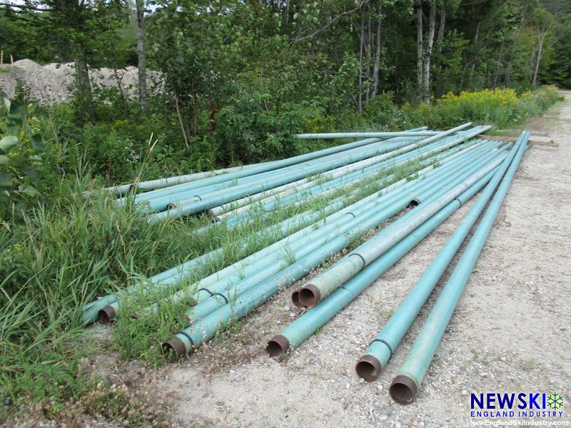 Mittersill, Snowmaking pipe in the Mittersill parking lot, August 23, 2015