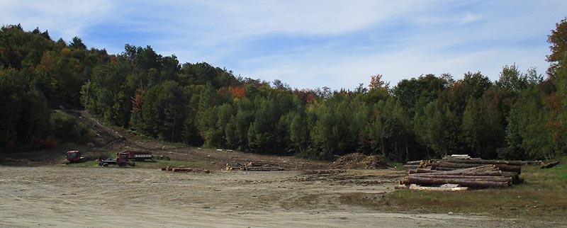 Mt. Abram Main Parking Lot Logging Landing, October 4, 2015