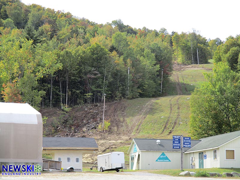 Lower Mountain Trail Widening for New Race Trail, October 4, 2015