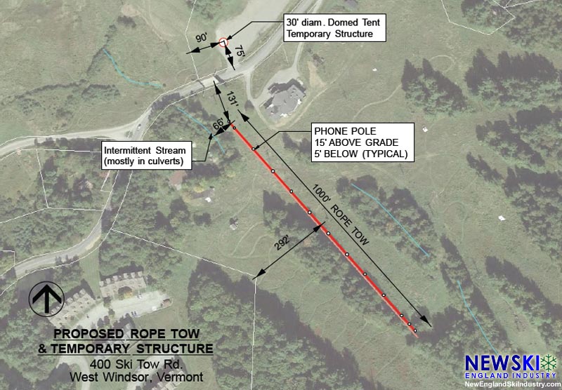 Proposed Mt. Ascutney rope tow map