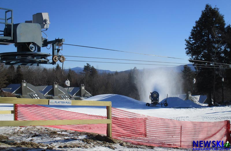 Tenney Mountain snowmaking, February 27, 2016