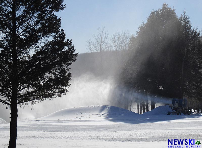 Tenney Mountain snowmaking, February 27, 2016