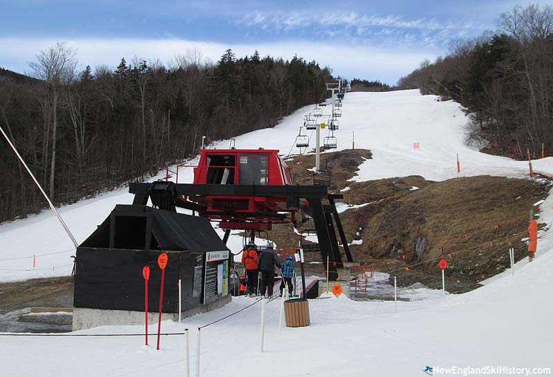 Spruce Peak base terminal, March 2016