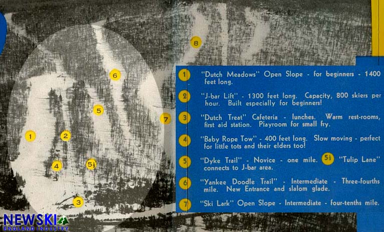 Dutch Hill 1968-69 Trail Map