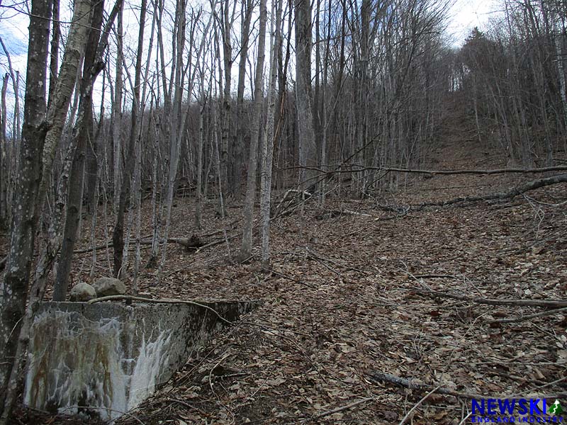 The former T-Bar lift line (April 16, 2017)